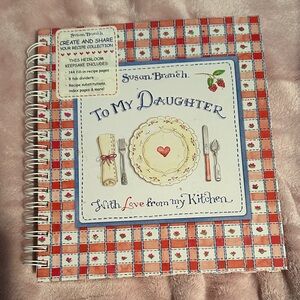'To My Daughter' Cookbook - Red and White